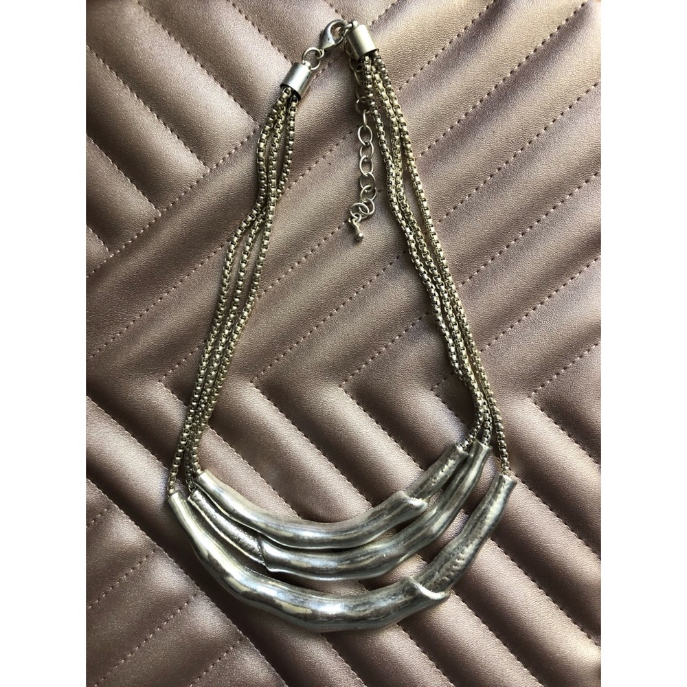 Silver Layered Necklace